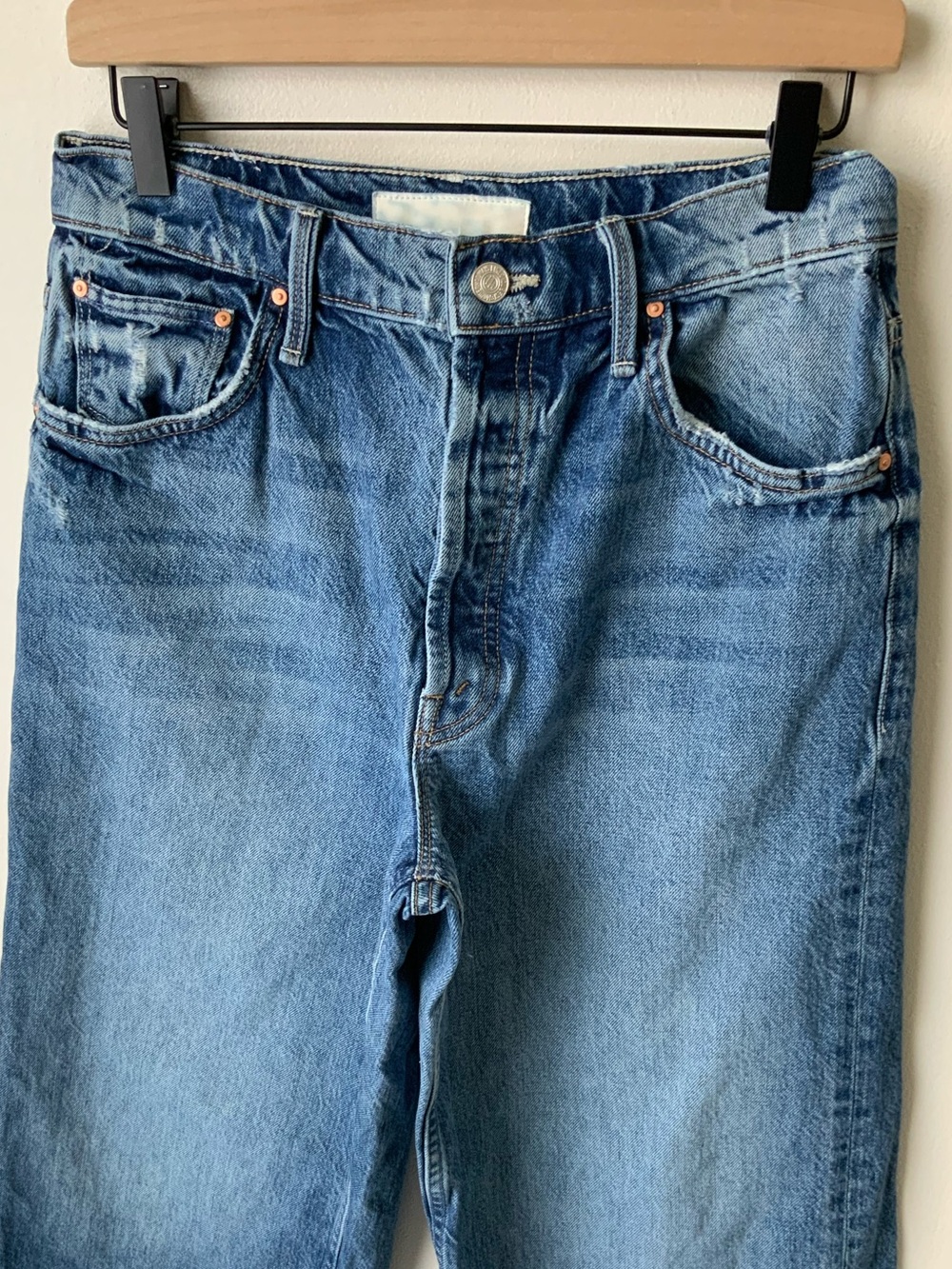 MOTHER SUPERIOR Jeans High Waisted Spinner Skimp Blue Size 27 - Picture 4 of 13